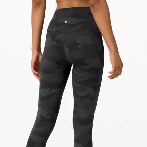 Lululemon Align Train Nulu Charcoal Graphite Gray Black High Waist Legging Pants - Picture 2 of 10